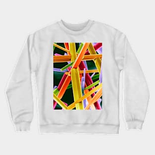 Caffeine crystals, SEM (A600/0874) Crewneck Sweatshirt